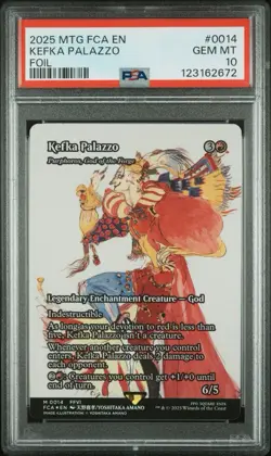 PSA 10 MTG FINAL FANTASY: THROUGH THE AGES FOIL #0014 KEFKA PALAZZO 2025 - Image 1