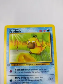MINT Pokemon TCG Psyduck Fossil 53/62 1st Edition Invest Smart Buy - Image 2
