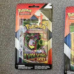 1x Latias Pokemon Evolving Skies & Chilling Reign 2 pack Blister w/ pin SEALED - Image 2