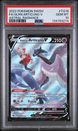 Pokemon - Galarian Articuno V - TG16/TG30 - ASTRAL RADIANCE - Full Art - PSA 10 - Image 1