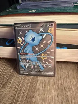 Pokemon Mew EX Shiny Ultra Rare Holo 216/091 SV: Paldean Fates Basic 180 HP - Image 4