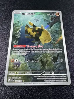 Pokemon Relicanth Illustration Rare IR Full Art Holo 173/162 Temporal Forces - Image 2