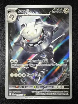 Pokemon: Steelix Illustration Rare Full Art Holo 150/132 Mega Evolution - Image 1