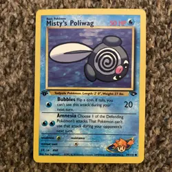 Misty’s Poliwag 1st Edition - 89/132 - Pokemon TCG - Gym Challenge - NM - Image 1