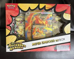 Pokemon TCG: ME Ascended Heroes Mega Emboar EX Factory Factory Sealed Box - Image 1