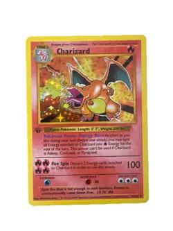 Pokemon 1st Edition Shadowless Charizard Base Set Holo - Image 1