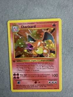 Pokemon 1st Edition Shadowless Charizard Base Set Holo - Image 5