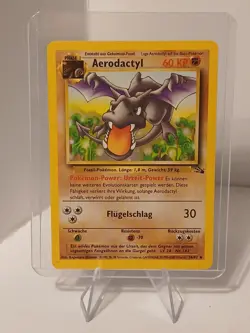 3) Fighting Pokemon TCG Cards, 2 Aerodactyl And 1 Kapoera - Image 5