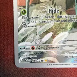 2026 Pokemon - SPEWPA - IR Illustration Rare - PERFECT ORDER - 089/088 - Image 3
