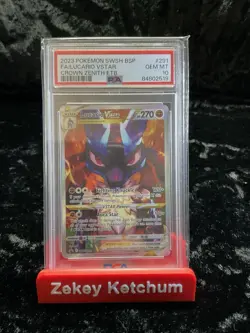 2023 POKEMON SWSH BLACK STAR PROMO #291 FULL ART/LUCARIO VSTAR PSA 10 - Image 1