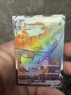 Dragapult VMAX 197/192 Rainbow Rare Rebel Clash Pokemon English - Image 1