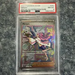 2023 Pokemon 151 Miriam 251/198 Special Illustration Rare PSA 8 NM-MT - Image 1