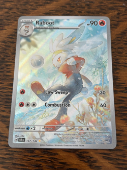 POKEMON TCG RABOOT 147/142 Sv07: STELLAR CROWN IR ILLUSTRATION RARE - Image 1