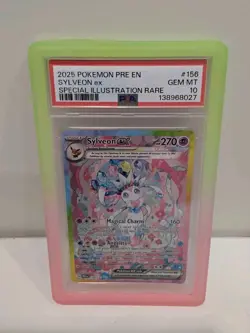 Pokemon Sylveon ex Prismatic Evolutions Special Illustration Rare #156 PSA 10 - Image 1