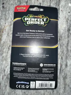 Sealed Pokemon Mega Evolution Perfect Order Coin Blister Packs Variety Lot Of 3 - Image 4