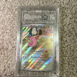Chansey 187/167 Sv06 Twilight Masquerade Illustration Rare Holo TAG 10 - Image 3
