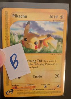 2002 Pokemon Pikachu #124/165 Expedition Base Set - Image 3