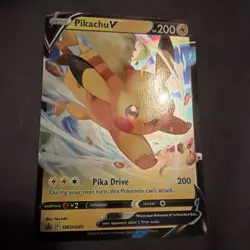 Pokemon Pikachu V SWSH285 Promo Full Art Holo Basic 200HP Lightning English 2023 - Image 1