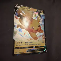 Pokemon Pikachu V SWSH285 Promo Full Art Holo Basic 200HP Lightning English 2023 - Image 2