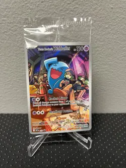 Team Rocket's Wobbuffet 203 SV Scarlet & Violet Promo Holo English SEALED - Image 1