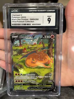 Pokemon Charizard V CGC 9 Holo Promo SWSH: Sword & Shield SWSH260 220 HP - Image 1