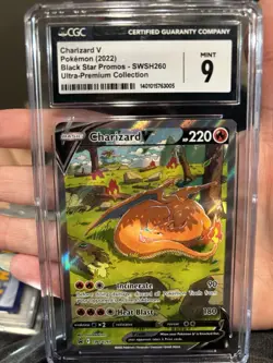 Pokemon Charizard V CGC 9 Holo Promo SWSH: Sword & Shield SWSH260 220 HP - Image 2