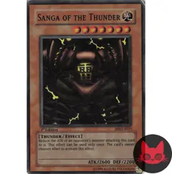 Yugioh Sanga of the Thunder MRD-E025 Super Rare 1st Edition HP - Image 1