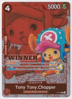 Tony Tony Chopper P-101 Winner Promo NM One Piece TCG English - Image 1