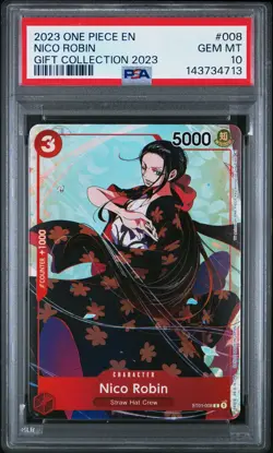 PSA 10 2023 One Piece Gift Collection 2023 #008 Nico Robin GEM MT - Image 1