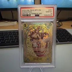 2025 One Piece Shirahoshi 057 OP11 SP Special Alternate Art English, PSA 10 - Image 1