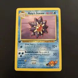 Misty’s Starmie 56/132 1st Edition Gym Heroes Uncommon WOTC Pokemon Card - Image 1