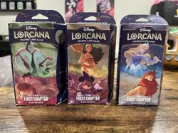 Disney Lorcana Trading Card Came - The First Chapter - Starter Deck - Set of 3 - Image 1