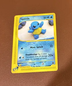 NM Pokemon Squirtle 131/165 Non Holo Card Expedition - Image 1