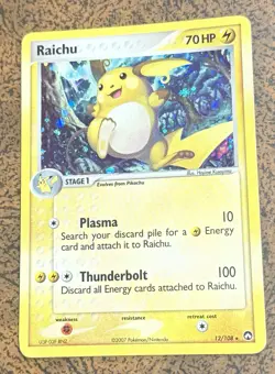 Raichu. 12/108 Power Keepers Rare Holo Pokemon Card. - Image 1