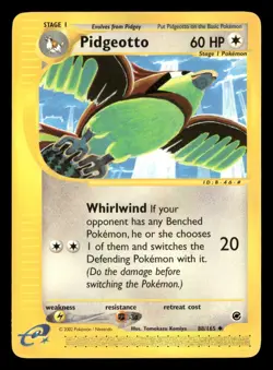Pidgeotto - 88/165 - Uncommon - Expedition - Pokemon Card - LP - Image 1