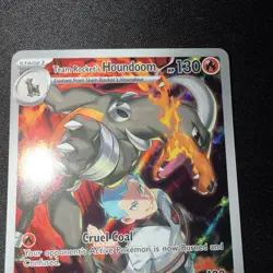 Pokemon TCG Team Rockets Houndoom Illustration Rare Card 191/182 Destined Rivals - Image 4