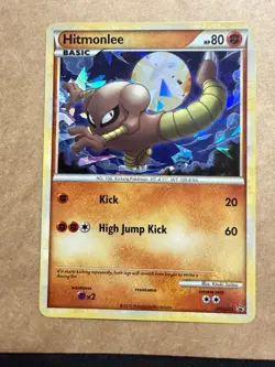 Hitmonlee (Cracked Ice Holo) HGSS25 HGSS Black Star Promo Pokemon Card - Image 1