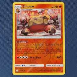 Emboar 33/236 - Cosmic Eclipse - Rare Reverse Holo Pokemon Card - M / NM - Image 1
