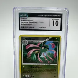 2008 Pokemon Cards Cradily Legends Awakened Reverse Holo 21/146 CGC 10 Gem Mint - Image 2