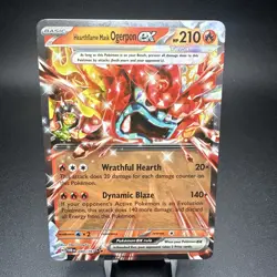 Hearthflame Mask Ogerpon ex 040/167 Twilight Masquerade (TWM) NM Pokemon Card - Image 1