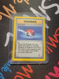 Pokemon Card Trainer Poke Ball 121/130 Ball Pokeball Vintage 1999-2000 - Image 1