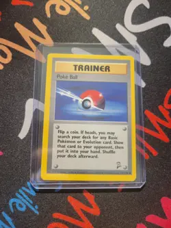 Pokemon Card Trainer Poke Ball 121/130 Ball Pokeball Vintage 1999-2000 - Image 3