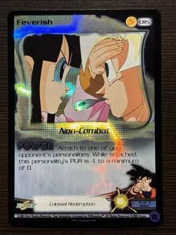 Feverish Foil Rare Limited Promo CR10 DBZ CCG Card GKI Dragon Ball Z Score TCG - Image 1