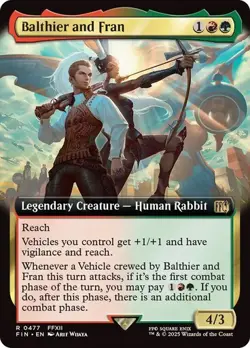 Balthier and Fran EXTENDED - 0477 - Rare - Final Fantasy FIN MTG - Image 1