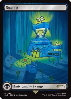 Swamp - 1941 - Spongebob Secret Lair Drop MINT *FOIL* - MTG - Image 1