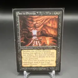 ***Gate to Phyrexia*** MTG Antiquities Magic Kid Icarus LP - Image 1