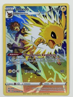 Jolteon TG04/TG30 Holo Brilliant Stars Trainer Gallery Pokemon NM - Image 1