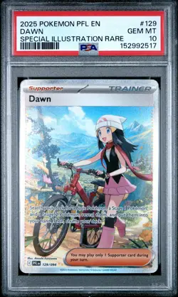 Dawn 129/094 Special Illustration Rare Pfl En-phantasmal Flames Pokemon PSA 10 - Image 1