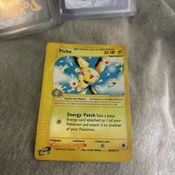 Pokemon TCG Pichu 22/165 Rare REVERSE HOLO Expedition SEE PHOTOS - Image 2