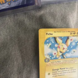 Pokemon TCG Pichu 22/165 Rare REVERSE HOLO Expedition SEE PHOTOS - Image 5